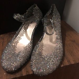 Sparkly Wedged Jellies